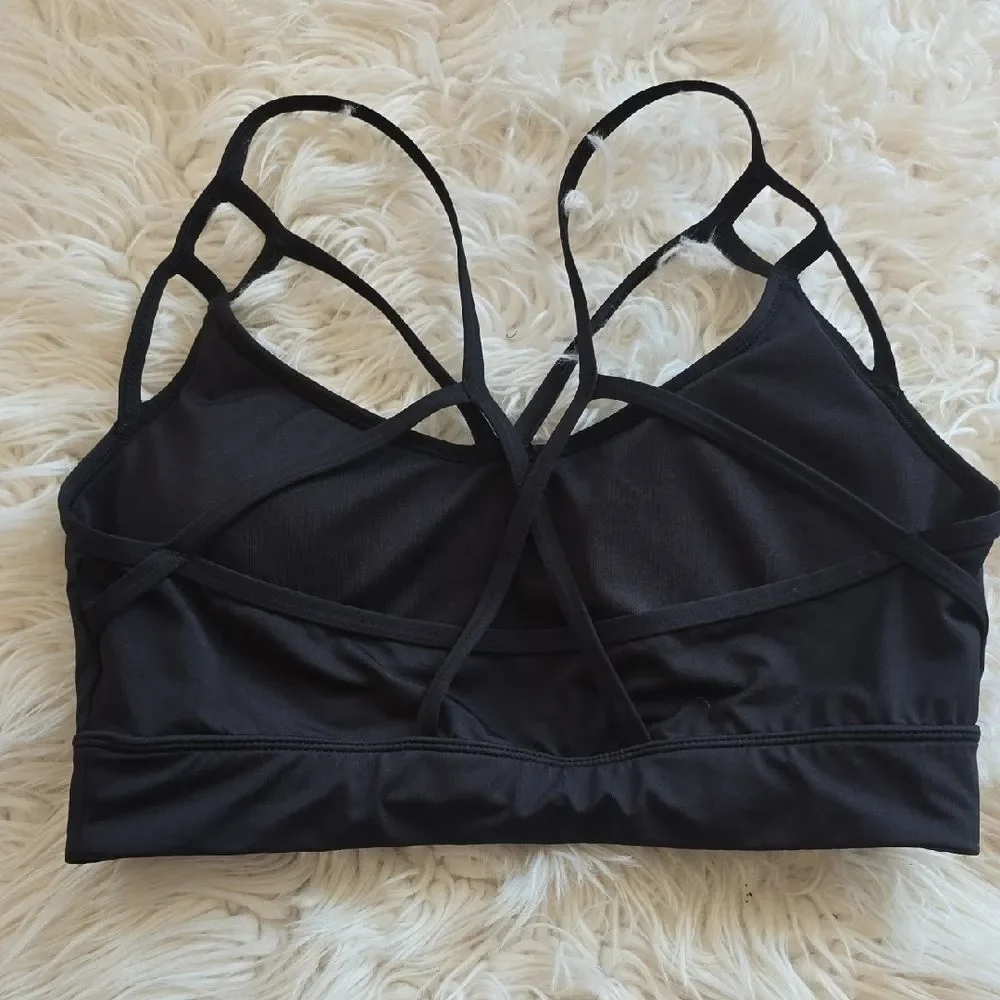 BCG Black Double Strap Sports Bra